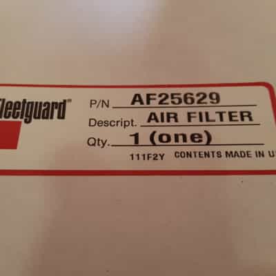 Fleetguard af25629