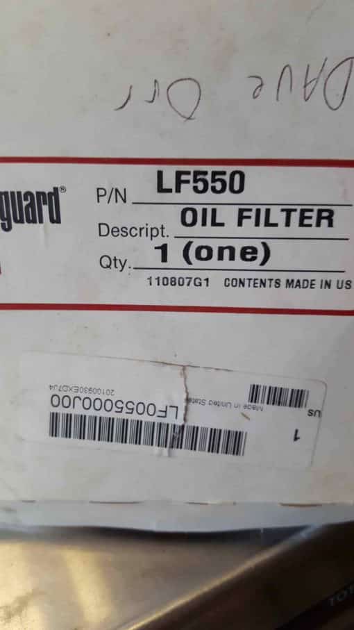 Fleetguard lf550