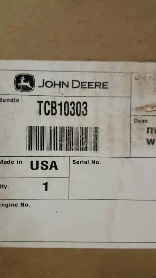 John Deere tcb10303