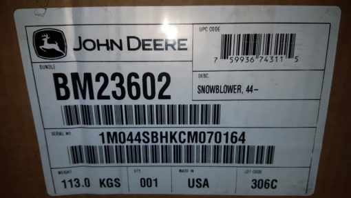 John Deere bm23602