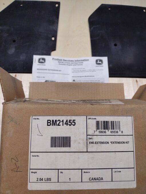 John Deere Buck mud flap extension kit bm21455 - Image 3