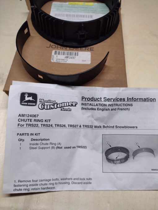John Deere Chute ring kit am124067 - Image 3