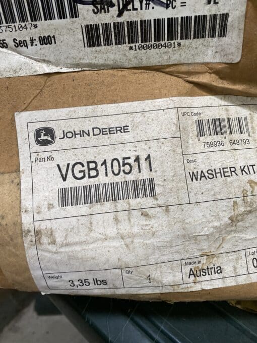 John Deere glass windshield washer VGB10511