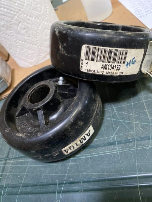 John Deere gauge wheel with zerk AM104139 - Image 2
