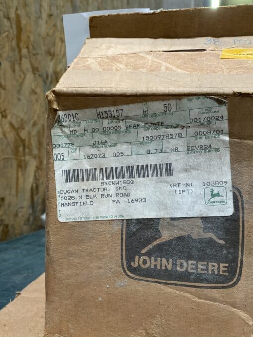 John Deere sickle wear plates H153157