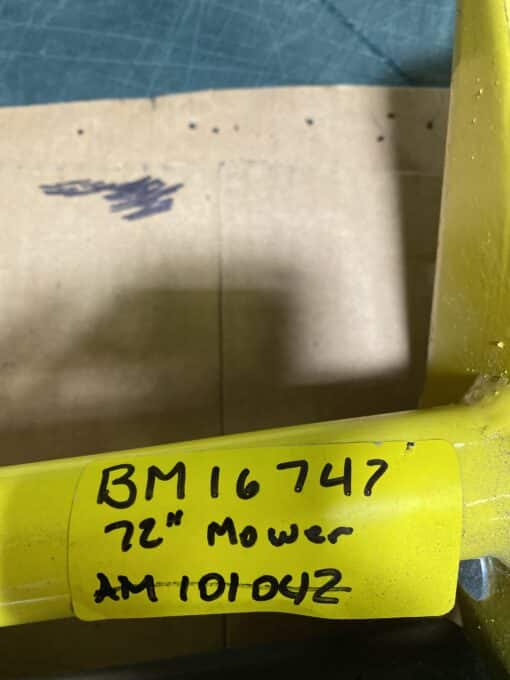 John Deere AM101042 72" deck roller w/ bracket