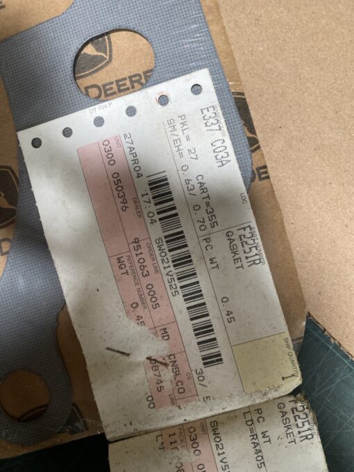 John Deere cylinder to case gasket F2251R