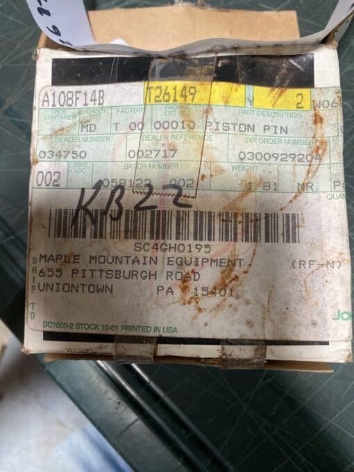 John Deere piston pin T26149